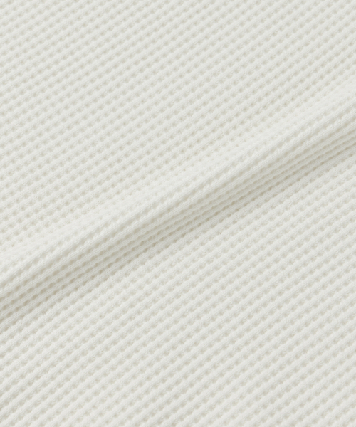 MAISON MINED(メゾンミネド)の「BASIC WAFFLE HENLEY NECK CREAM(Tシャツ/カットソー・メンズ・その他・SMALL/MEDIUM/LARGE)」の8枚目の写真