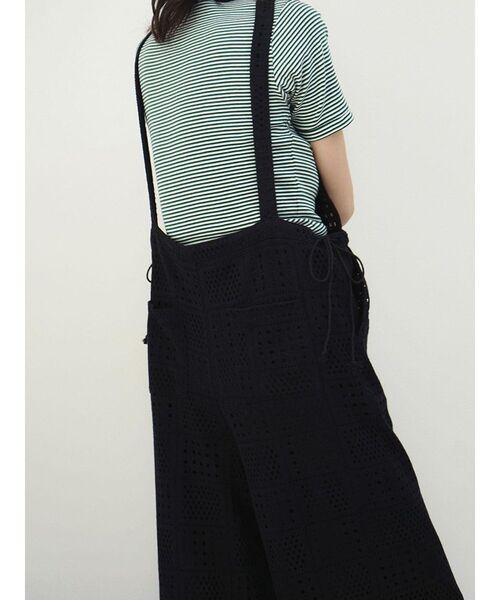FIKA.（フィーカ）の「Motif  lace overalls（サロペット/オーバーオール・レディース・オフホワイト/ブラック・FREE）」の21枚目の写真