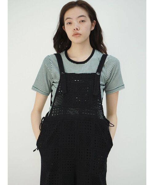 FIKA.（フィーカ）の「Motif  lace overalls（サロペット/オーバーオール・レディース・オフホワイト/ブラック・FREE）」の22枚目の写真
