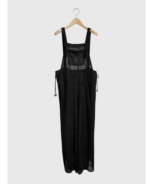 FIKA.（フィーカ）の「Motif  lace overalls（サロペット/オーバーオール・レディース・オフホワイト/ブラック・FREE）」の4枚目の写真