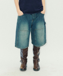 ERTR（イーアールティーアール）の「Carpenter Buckle Bermuda Denim Pants Blue（その他パンツ）」