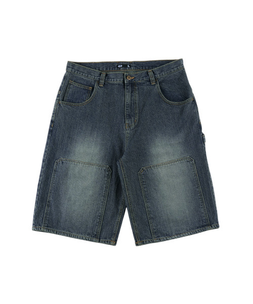 ERTR(イーアールティーアール)の「Carpenter Buckle Bermuda Denim Pants Blue(その他パンツ・レディース・その他・SMALL/MEDIUM/LARGE)」の2枚目の写真