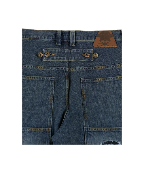 ERTR(イーアールティーアール)の「Carpenter Buckle Bermuda Denim Pants Blue(その他パンツ・レディース・その他・SMALL/MEDIUM/LARGE)」の5枚目の写真