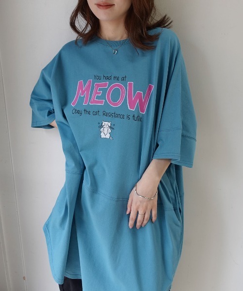 CORNERS(コーナーズ)の「アソートオーバーサイズTシャツ(Tシャツ/カットソー・レディース・ブラック/オフホワイト/ブラック系その他/ピンク/ライトブルー/ホワイト系その他/ネイビー/ホワイト系その他2・FREE)」の6枚目の写真
