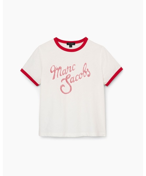 MARC JACOBS(マークジェイコブス)の「【NEW】MARC LOGO RINGER FEMME TEE/マーク ロゴ リンガー フェム Tシャツ(Tシャツ/カットソー・レディース・ホワイト系その他・L/M/S/XS)」の2枚目の写真
