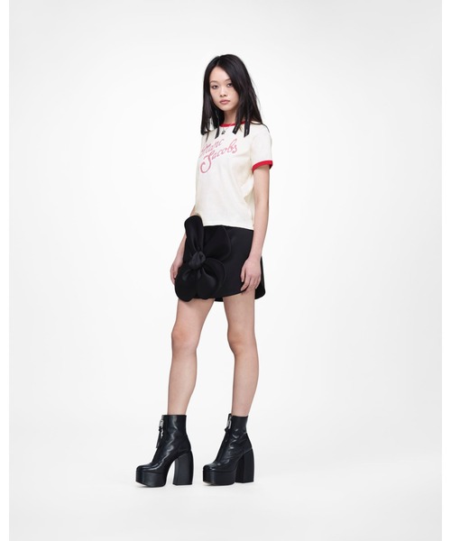 MARC JACOBS(マークジェイコブス)の「【NEW】MARC LOGO RINGER FEMME TEE/マーク ロゴ リンガー フェム Tシャツ(Tシャツ/カットソー・レディース・ホワイト系その他・L/M/S/XS)」の4枚目の写真