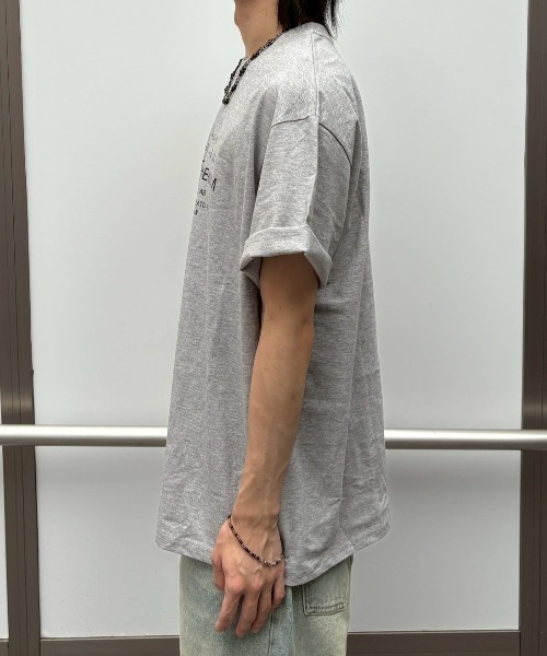 Never mind the XU / Chikashitsu+(ネバーマインド ザ エックスユー / チカシツプラス)の「【nmtc+】Unisex Vintage Oversized T-Shirt / 【エヌエムティーシープラス】ユニセックスヴィンテージオーバーサイズTシャツ(Tシャツ/カットソー・メンズ・ブラック/ホワイト/グレー・ONE SIZE)」の5枚目の写真