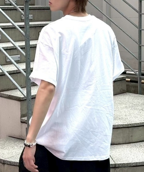 Never mind the XU / Chikashitsu+(ネバーマインド ザ エックスユー / チカシツプラス)の「【nmtc+】Unisex Vintage Oversized T-Shirt / 【エヌエムティーシープラス】ユニセックスヴィンテージオーバーサイズTシャツ(Tシャツ/カットソー・メンズ・ブラック/ホワイト/グレー・ONE SIZE)」の14枚目の写真