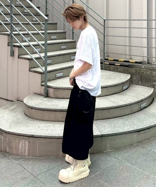 Never mind the XU / Chikashitsu+(ネバーマインド ザ エックスユー / チカシツプラス)の「【nmtc+】Unisex Vintage Oversized T-Shirt / 【エヌエムティーシープラス】ユニセックスヴィンテージオーバーサイズTシャツ(Tシャツ/カットソー・メンズ・ブラック/ホワイト/グレー・ONE SIZE)」の8枚目の写真
