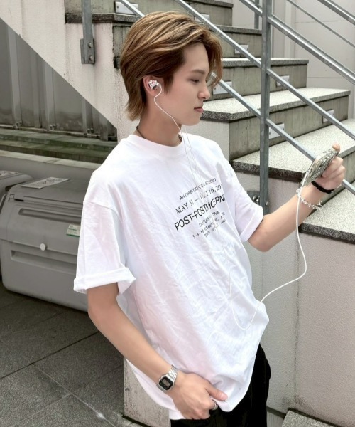 Never mind the XU / Chikashitsu+(ネバーマインド ザ エックスユー / チカシツプラス)の「【nmtc+】Unisex Vintage Oversized T-Shirt / 【エヌエムティーシープラス】ユニセックスヴィンテージオーバーサイズTシャツ(Tシャツ/カットソー・メンズ・ブラック/ホワイト/グレー・ONE SIZE)」の11枚目の写真