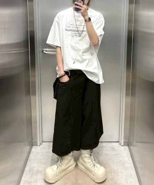 Never mind the XU / Chikashitsu+(ネバーマインド ザ エックスユー / チカシツプラス)の「【nmtc+】Unisex Vintage Oversized T-Shirt / 【エヌエムティーシープラス】ユニセックスヴィンテージオーバーサイズTシャツ(Tシャツ/カットソー・メンズ・ブラック/ホワイト/グレー・ONE SIZE)」の15枚目の写真