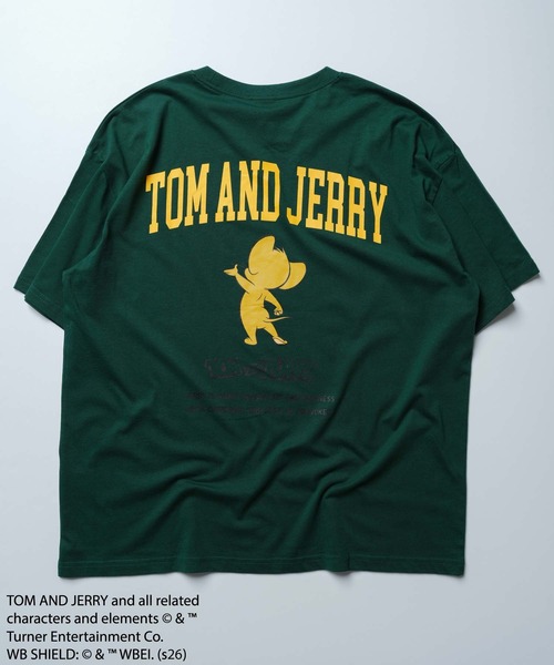 Tom＆Jerry（トムアンドジェリー）の「トムジェリ　Tシャツ（Tシャツ/カットソー・メンズ・ブラック系その他/ネイビー/ベージュ/ダークグリーン/ブルー系その他/グリーン系その他/ブラック/チャコールグレー/オフホワイト/オレンジ/ホワイト系その他/モカ/ホワイト系その他3/ホワイト系その他2/グレー系その他/杢グレー・M/L/XL）」の13枚目の写真