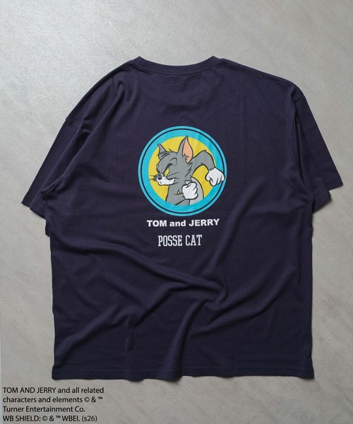 Tom＆Jerry（トムアンドジェリー）の「トムジェリ　Tシャツ（Tシャツ/カットソー・メンズ・ブラック系その他/ネイビー/ベージュ/ダークグリーン/ブルー系その他/グリーン系その他/ブラック/チャコールグレー/オフホワイト/オレンジ/ホワイト系その他/モカ/ホワイト系その他3/ホワイト系その他2/グレー系その他/杢グレー・M/L/XL）」の22枚目の写真
