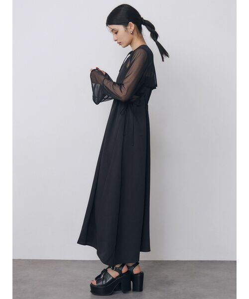 MURUA(ムルーア)の「【WEB限定】シアーボレロキャミワンピース 夏服(ワンピース・レディース・ブラック/その他1・FREE)」の18枚目の写真