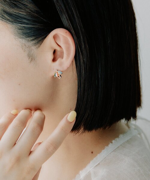 ear PAPILLONNER(イアパピヨネ)の「《WEB限定/チタンポスト》カラフル雨傘ピアス(ピアス(両耳用)・レディース・オレンジ/ベビーピンク・FREE)」の15枚目の写真