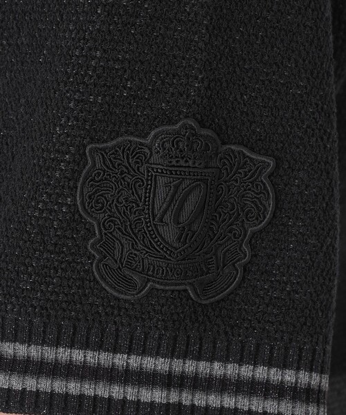 BLACK LABEL CRESTBRIDGE(ブラックレーベル・クレストブリッジ)の「【10th ANNIVERSARY】ツィーディーブラックチェックニットTシャツ(Tシャツ/カットソー・メンズ・ブラック・M/L/XL/S)」の5枚目の写真