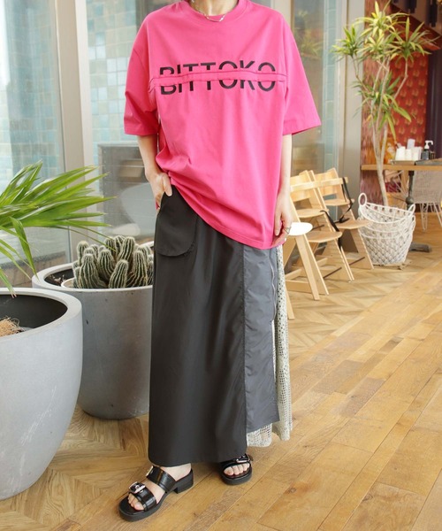 BITTOKO(ビットコ)の「bittokoロゴT(Tシャツ/カットソー・レディース・グレー/ブラック/ホワイト/ピンク・FREE)」の9枚目の写真