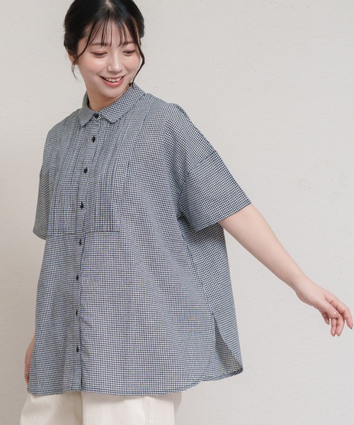 MARAI(マーライ)の「5分袖シャツブラウス バックボタン(シャツ/ブラウス・レディース・ブラック系その他・フリー)」の1枚目の写真