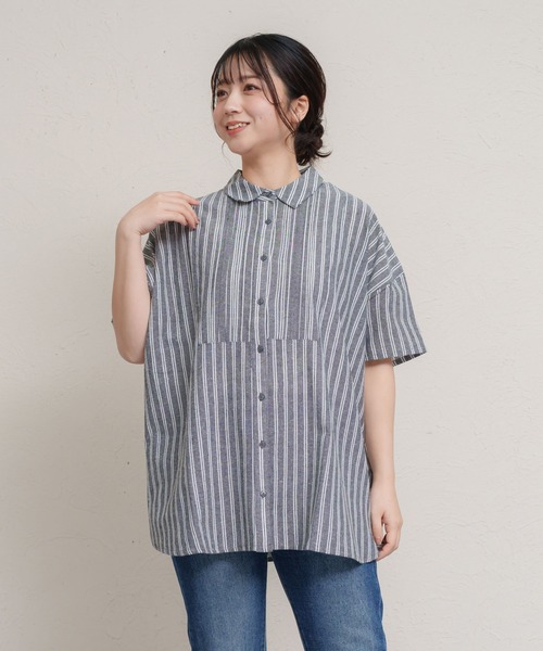 MARAI(マーライ)の「5分袖シャツブラウス バックボタン(シャツ/ブラウス・レディース・ブラック系その他・フリー)」の9枚目の写真