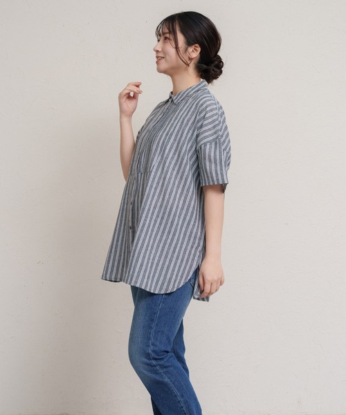 MARAI(マーライ)の「5分袖シャツブラウス バックボタン(シャツ/ブラウス・レディース・ブラック系その他・フリー)」の7枚目の写真