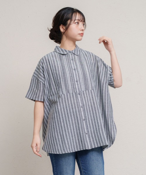 MARAI(マーライ)の「5分袖シャツブラウス バックボタン(シャツ/ブラウス・レディース・ブラック系その他・フリー)」の6枚目の写真