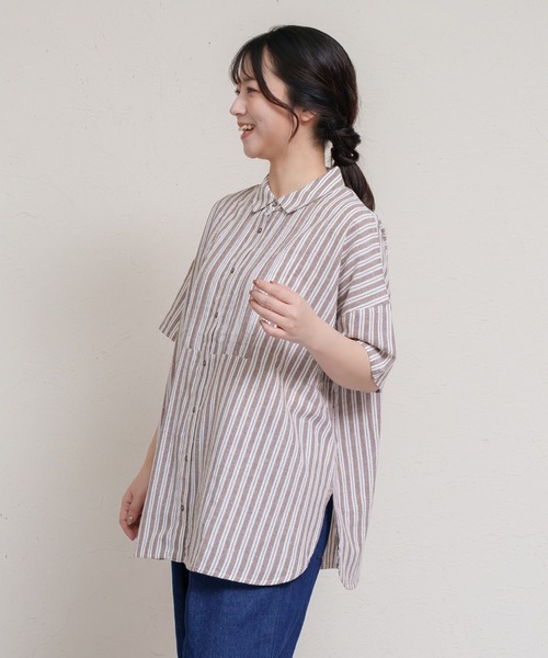 MARAI(マーライ)の「5分袖シャツブラウス バックボタン(シャツ/ブラウス・レディース・ブラック系その他・フリー)」の15枚目の写真