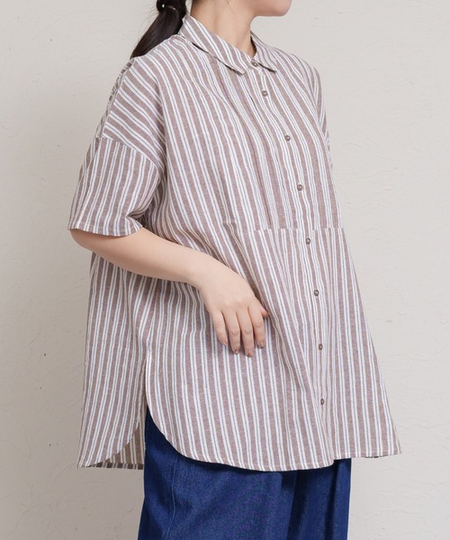 MARAI(マーライ)の「5分袖シャツブラウス バックボタン(シャツ/ブラウス・レディース・ブラック系その他・フリー)」の12枚目の写真