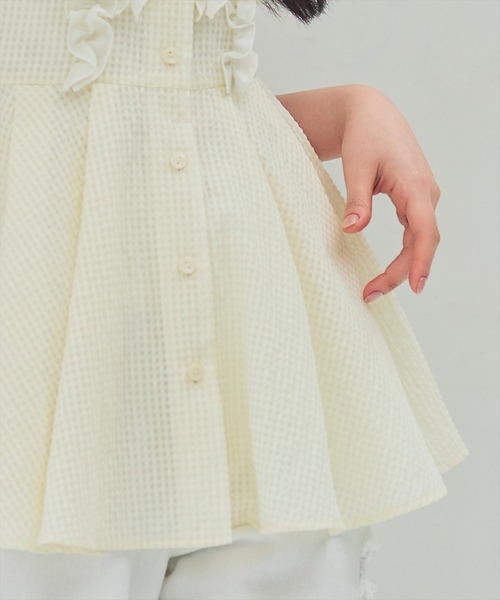 WILLSELECTION（ウィルセレクション）の「フリルディティールペプラムブラウス（シャツ/ブラウス・レディース・イエロー/オフホワイト/ブラック・FREE）」の22枚目の写真