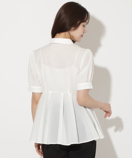 WILLSELECTION（ウィルセレクション）の「フリルディティールペプラムブラウス（シャツ/ブラウス・レディース・イエロー/オフホワイト/ブラック・FREE）」の6枚目の写真