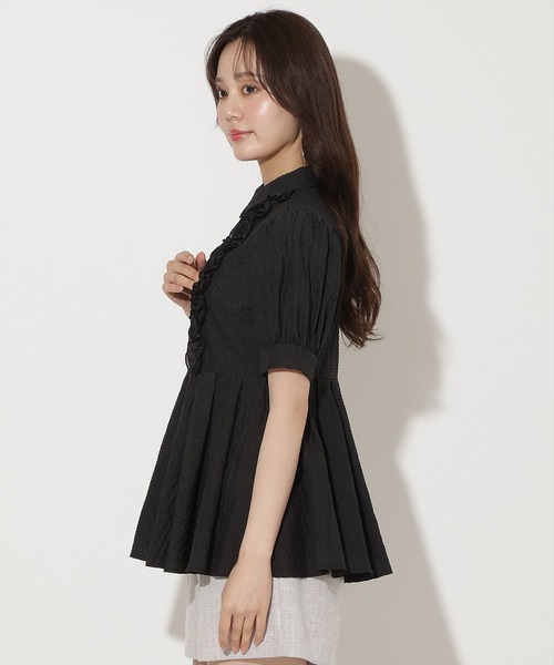 WILLSELECTION（ウィルセレクション）の「フリルディティールペプラムブラウス（シャツ/ブラウス・レディース・イエロー/オフホワイト/ブラック・FREE）」の12枚目の写真