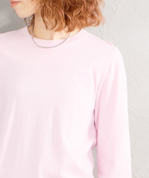 HANES（ヘインズ）の「[HANES/ヘインズ] 2P FOR HER ジャパンフィットロングスリーブパックTシャツ（Tシャツ/カットソー・レディース・ブラウン/ホワイト・L/M）」の21枚目の写真