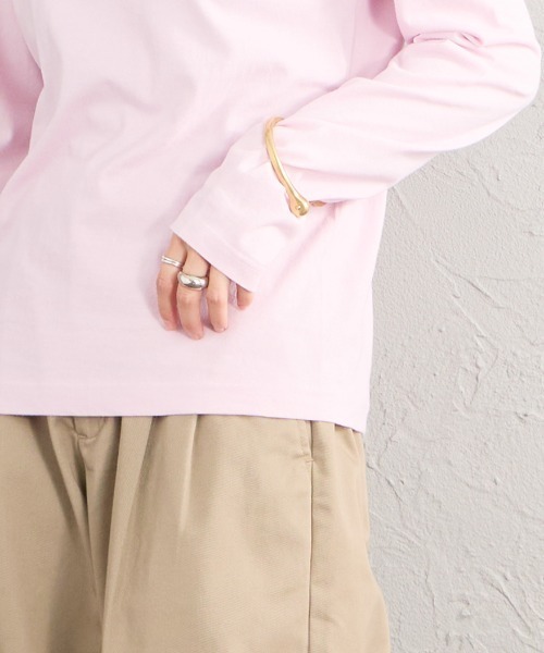 HANES（ヘインズ）の「[HANES/ヘインズ] 2P FOR HER ジャパンフィットロングスリーブパックTシャツ（Tシャツ/カットソー・レディース・ブラウン/ホワイト・L/M）」の22枚目の写真