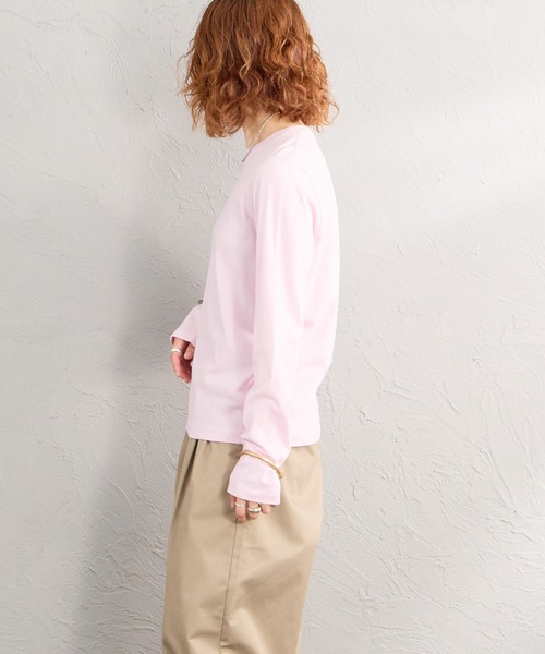 HANES（ヘインズ）の「[HANES/ヘインズ] 2P FOR HER ジャパンフィットロングスリーブパックTシャツ（Tシャツ/カットソー・レディース・ブラウン/ホワイト・L/M）」の19枚目の写真