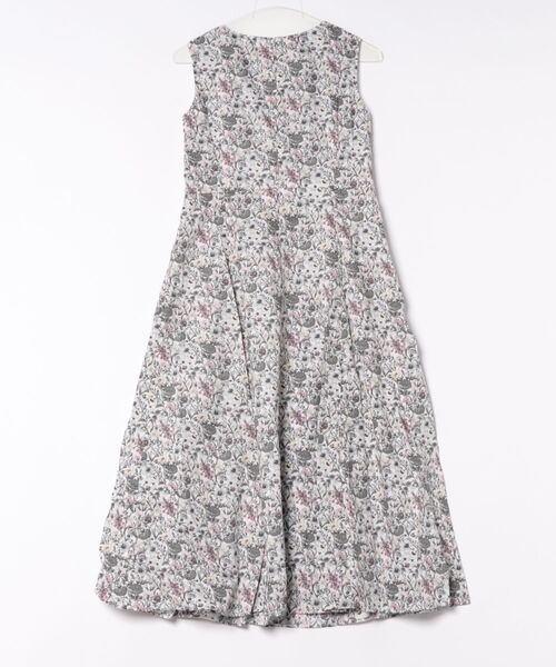 HUIT bouquet（ユイット）の「ノースリーブ ウエスト切り替え ワンピース Made with Liberty Fabric HUIT（ワンピース・レディース・グレー/ブルー・M/S）」の20枚目の写真