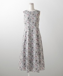 HUIT bouquet（ユイット）の「ノースリーブ ウエスト切り替え ワンピース Made with Liberty Fabric HUIT（ワンピース）」