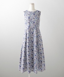 HUIT bouquet（ユイット）の「ノースリーブ ウエスト切り替え ワンピース Made with Liberty Fabric HUIT（ワンピース）」