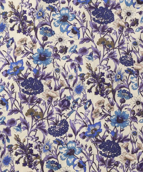 HUIT bouquet（ユイット）の「ノースリーブ ウエスト切り替え ワンピース Made with Liberty Fabric HUIT（ワンピース・レディース・グレー/ブルー・M/S）」の13枚目の写真