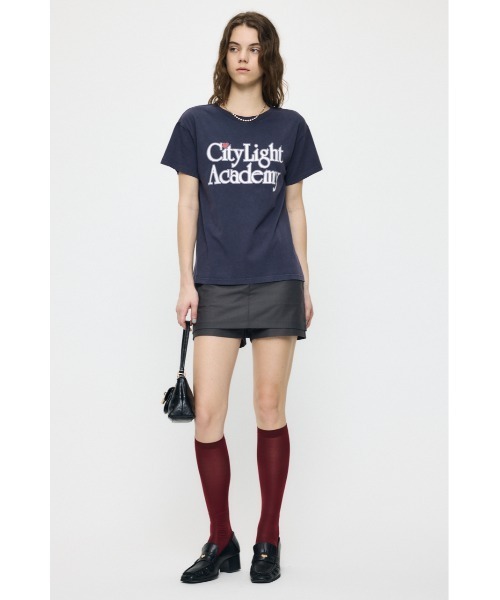 MOUSSY(マウジー)の「NINETIES ACADEMY Tシャツ(Tシャツ/カットソー・レディース・ネイビー/杢グレー・FREE)」の4枚目の写真