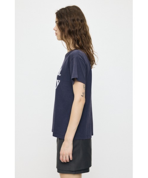 MOUSSY(マウジー)の「NINETIES ACADEMY Tシャツ(Tシャツ/カットソー・レディース・ネイビー/杢グレー・FREE)」の7枚目の写真