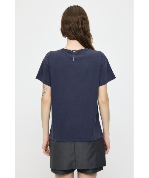 MOUSSY(マウジー)の「NINETIES ACADEMY Tシャツ(Tシャツ/カットソー・レディース・ネイビー/杢グレー・FREE)」の8枚目の写真