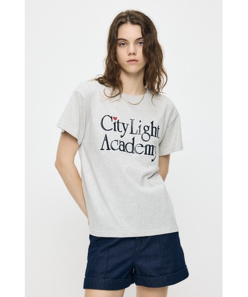 MOUSSY(マウジー)の「NINETIES ACADEMY Tシャツ(Tシャツ/カットソー・レディース・ネイビー/杢グレー・FREE)」の14枚目の写真