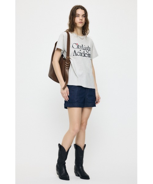 MOUSSY(マウジー)の「NINETIES ACADEMY Tシャツ(Tシャツ/カットソー・レディース・ネイビー/杢グレー・FREE)」の16枚目の写真