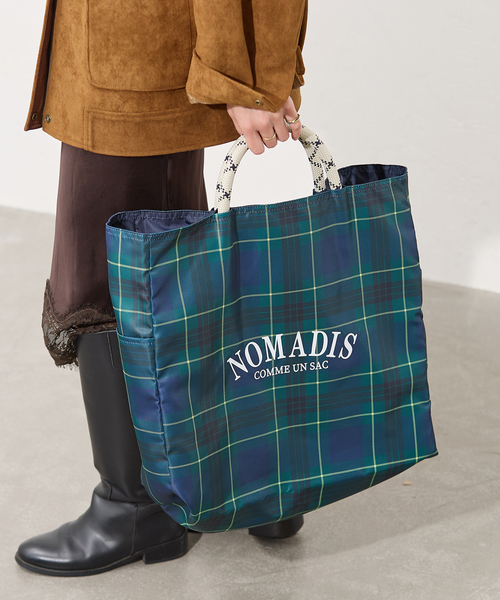 NOMADIS(ノマディス)の「【NOMADIS/ノマディス】 SAC2/16(トートバッグ・レディース・ブラック/グリーン・FREE)」の1枚目の写真