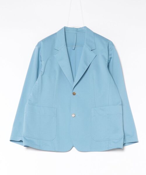 ZUCCa(ズッカ)の「T/C TWILL JERSEY / S(テーラードジャケット・レディース・ライトブルー/イエロー/ネイビー・M size/X-LARGE)」の2枚目の写真