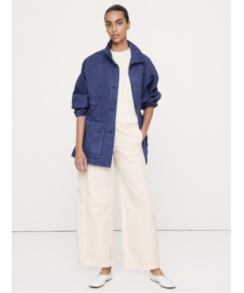 Banana Republic(バナナリパブリック)の「ミッドライズ リラックス ペインター プルオン パンツ(その他パンツ・レディース・カーキ/ブラック/その他/アイボリー・S/XS/L/M)」の2枚目の写真