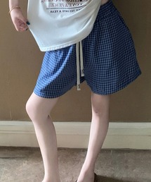 総柄ショートパンツルームウェアパンツ夏用