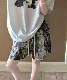 総柄ショートパンツルームウェアパンツ夏用