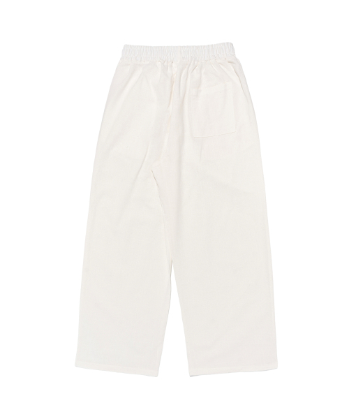 CARGOBROS（カーゴブロス）の「リネンライクピンタックワイドパンツ（ホワイト）（その他パンツ・メンズ・その他・X-LARGE/2XL/3XL）」の7枚目の写真