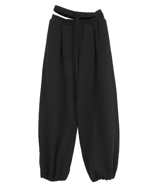 CLANE(クラネ)の「SLASH WAIST SWEAT PANTS(スウェットパンツ・レディース・ブラウン/ブラック/グレー・1/2)」の15枚目の写真