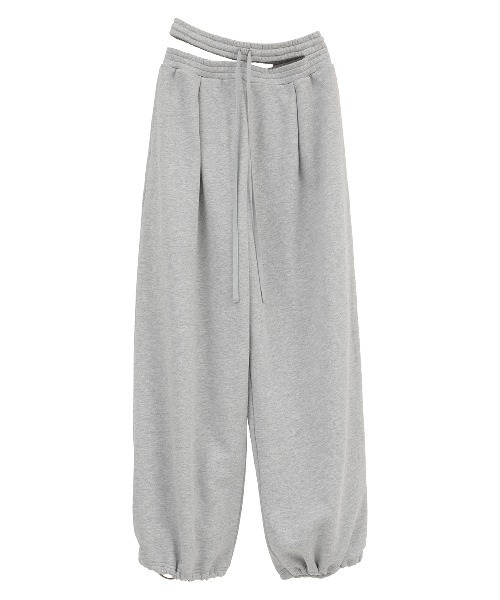 CLANE(クラネ)の「SLASH WAIST SWEAT PANTS(スウェットパンツ・レディース・ブラウン/ブラック/グレー・1/2)」の20枚目の写真